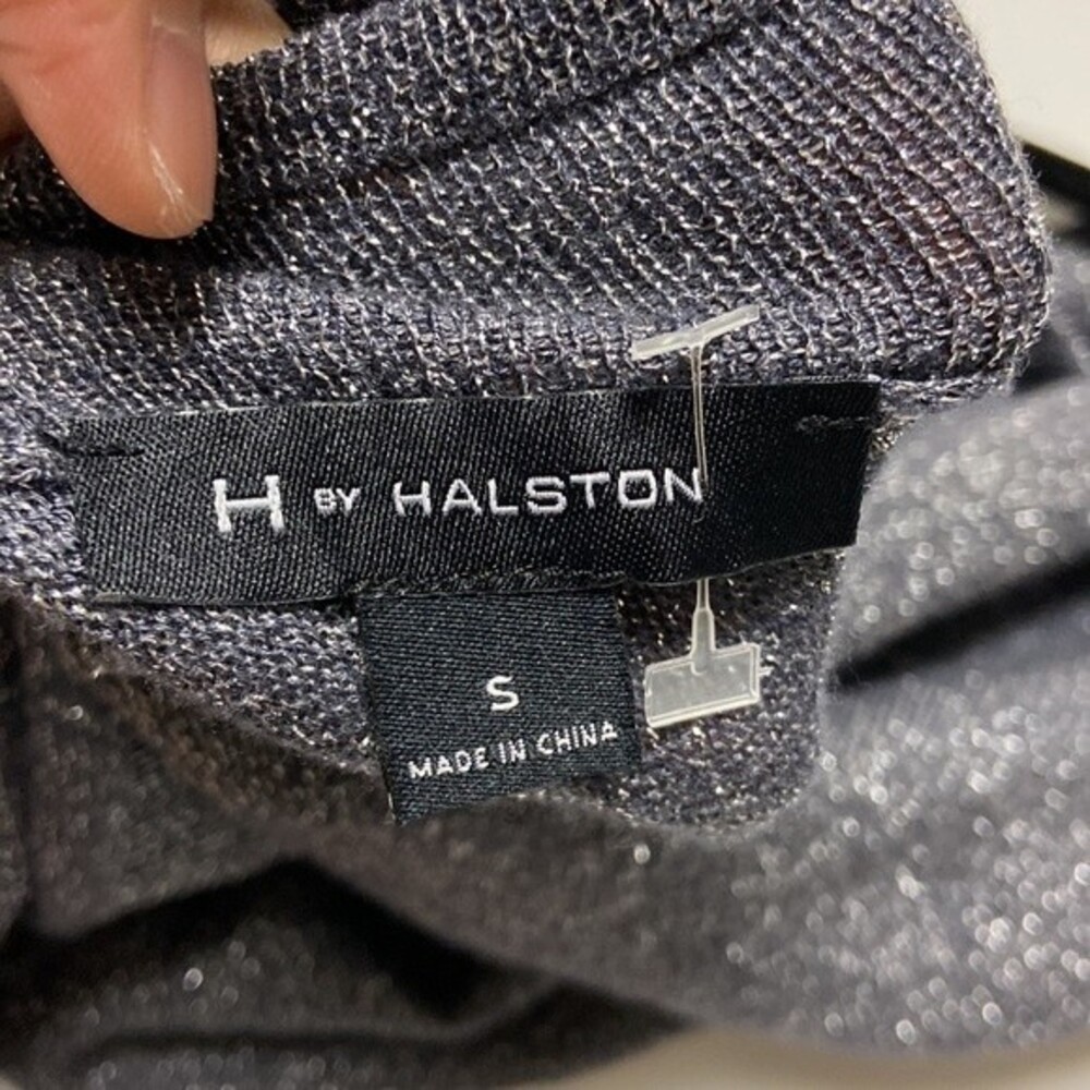 H By Halston shimmer long sleeve top size S - Picture 9 of 9